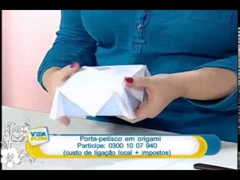 Artesanato - Porta-petisco em origami