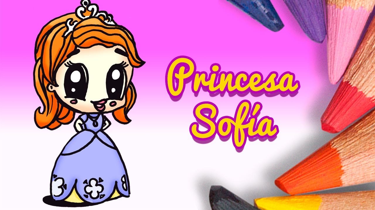 Como Dibujar a la Princesa Sofia Paso a Paso | Disney - How to Draw Princess Sofia Step by Step