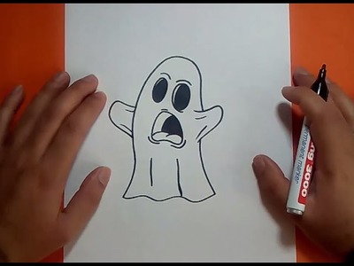 Como dibujar un fantasma paso a paso 9 | How to draw a ghost 9