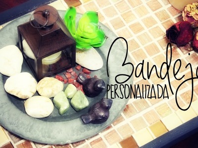 DIY - Idea para personalizar una bandeja. Make a DIY Tray with Mosaic Backsplash