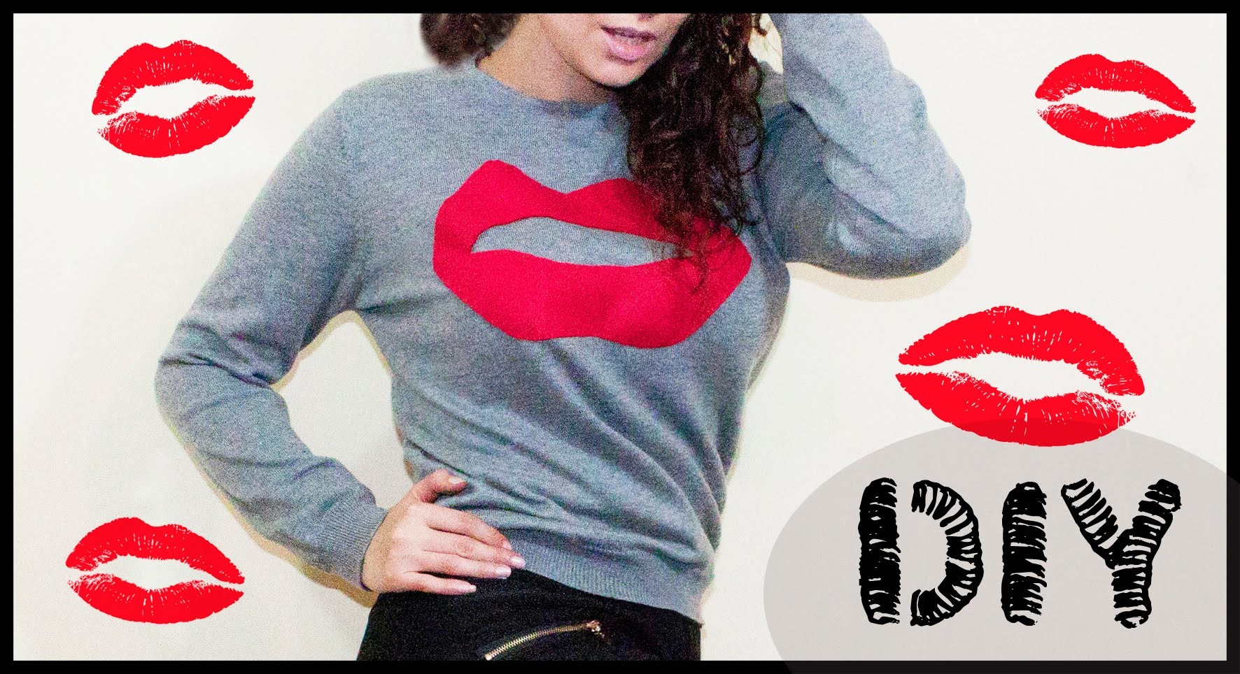 DIY: Kiss Sweater para este San VALENTIN!!!
