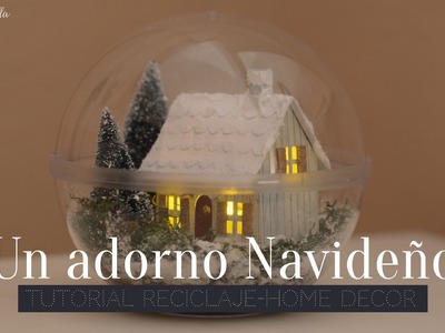 Scrapbooking Tutorial: Adorno Navideño (Home decor)