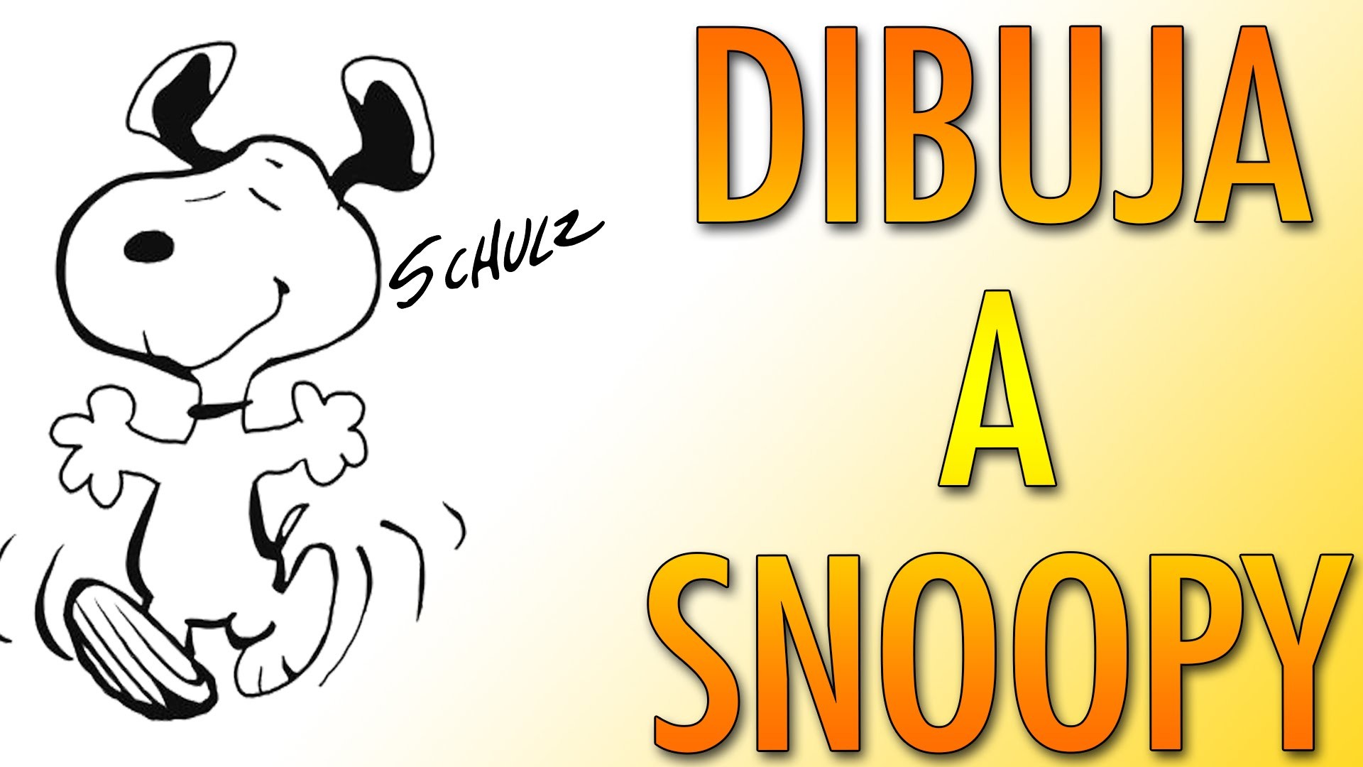 Tutorial: Como dibujar a Snoopy
