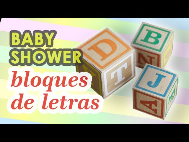 Adornos para baby shower | Bloques vintage DIY HD