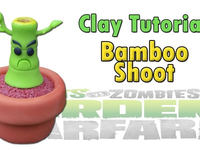 BAMBOO SHOOT PVZ Tutorial (Garden Warfare Ver.) - Polymer clay ★ Porcelana fria ★ Plastilina