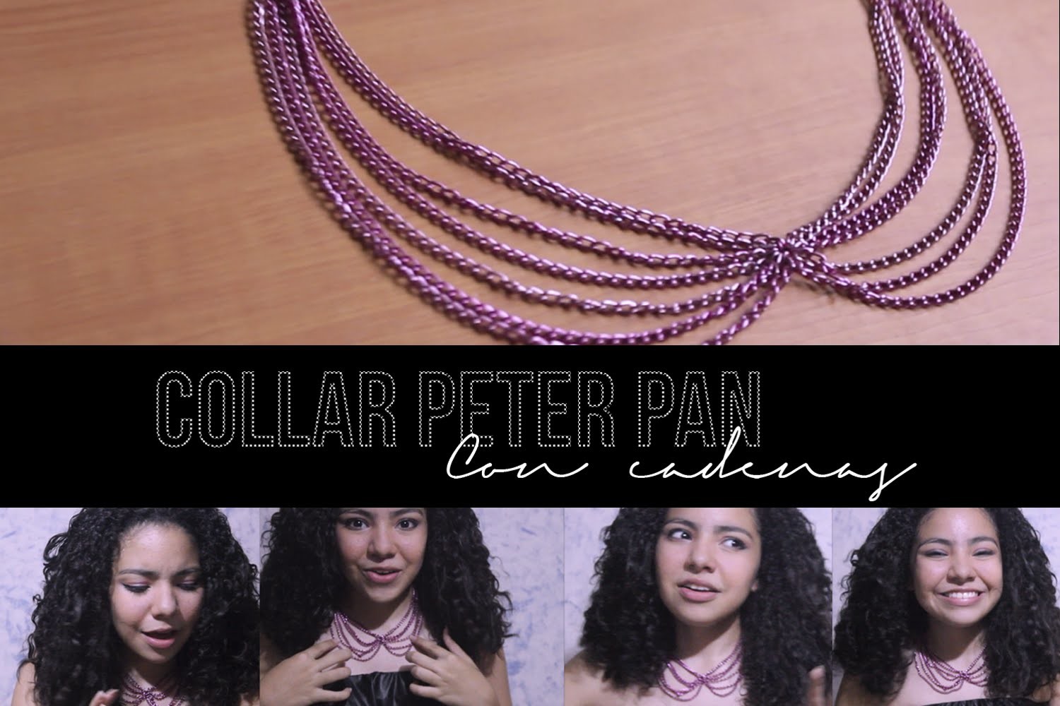 DIY Collar Peter Pan con cadenas