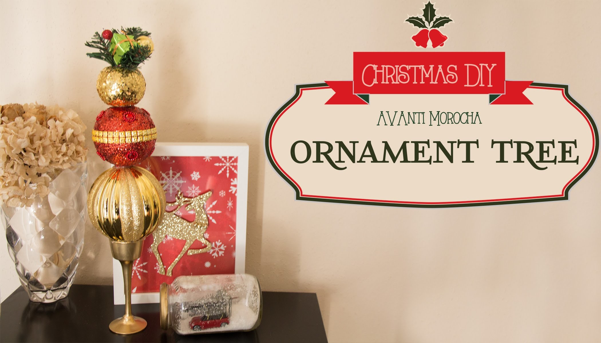 DIY Ornament Tree. Arbol de Ornamentos Navideños