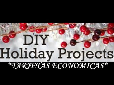 DIY TARJETAS NAVIDENAS ECONOMICA