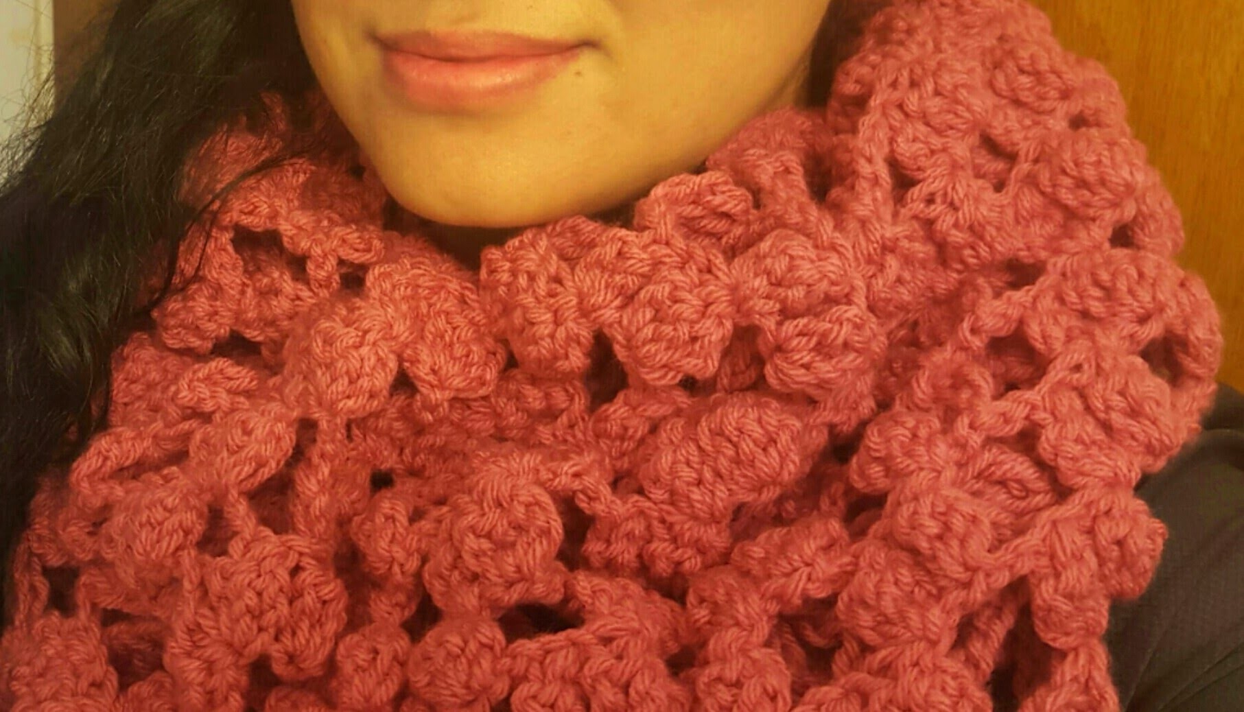 Bufanda circular en crochet(ganchillo) fácil,rápida y bonita