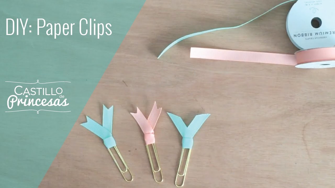 DIY: Paper clips con cintas