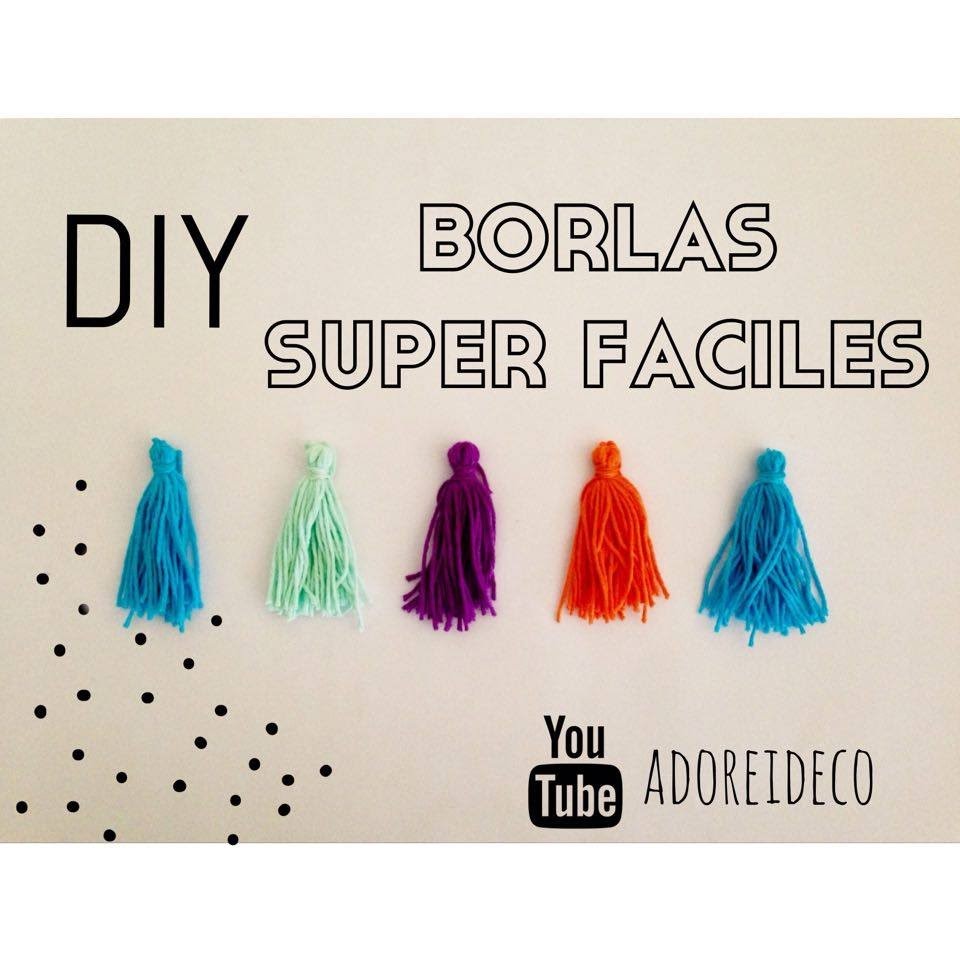 DIY tutorial para hacer borlas super faciles!