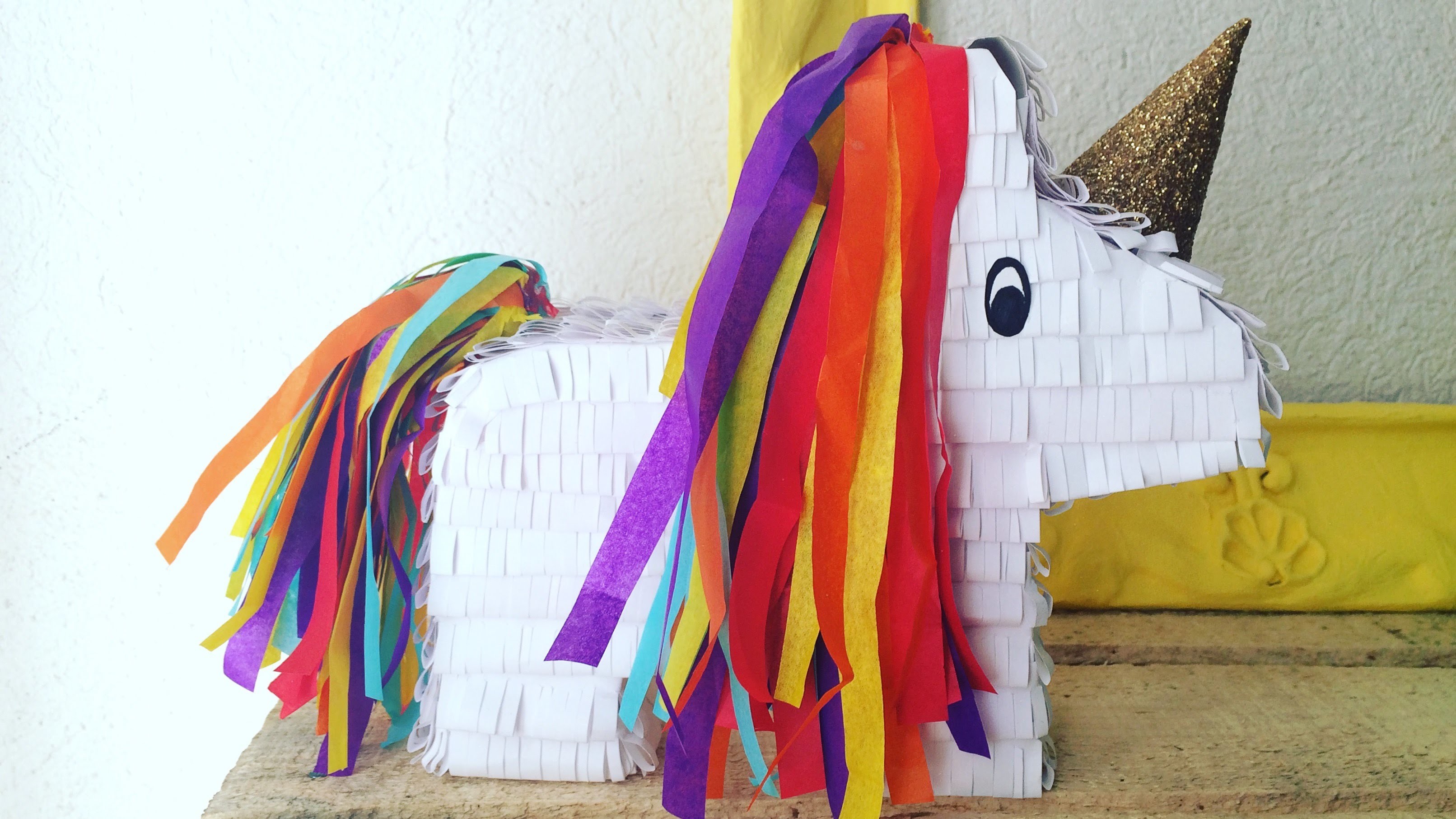 DIY UNICORNIO ALCANCIA | unicorn piñata - Consejosjavier