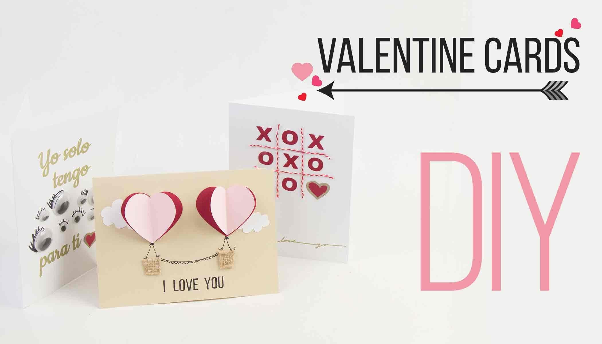 DIY  Valentine Cards. Tarjetas de San Valentin