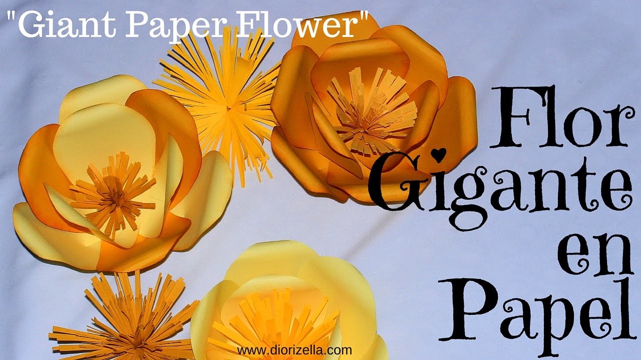 Spring DIY. Flor Gigante en Papel. Giant Paper Flower Diorizella Events and Crafts