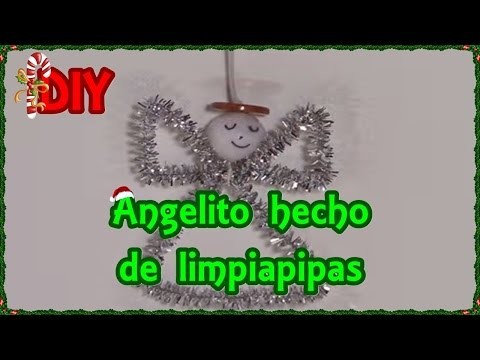 DIY || Cómo hacer un angelito navideño hecho de limpiapipas