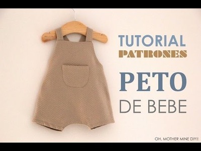 DIY Tutoriales y patrones gratis: PETO DE BEBE