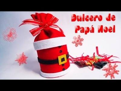 Dulcero de Papa Noel o Santa Hecho de Fieltro | DIY | Navidad