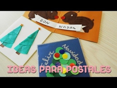 Ideas para postales de navidad | DIY niños | Sandrusqueta
