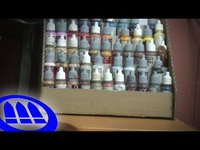 Organizador de pinturas casero - DIY Paint rack