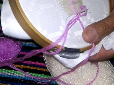 Bordando bailarina margarita con la maestra mari luna