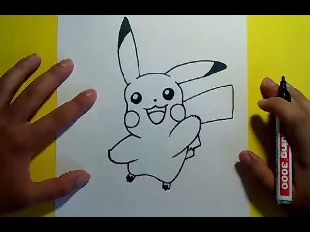 Como dibujar a Pikachu paso a paso - Pokemon | How to draw Pikachu - Pokemon