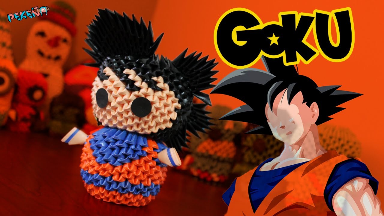 Goku (Dragon Ball) 3D Origami | Pekeño ♥