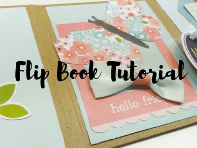 One Sheet Scrapbooking Flip Book Tutorial #1