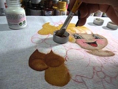 Pintando cachos da boneca II