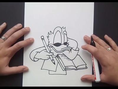 Como dibujar al pato Donald paso a paso - Disney | How to draw Donald duck - Disney