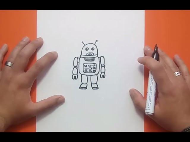 Como dibujar un robot paso a paso 10 | How to draw a robot 10