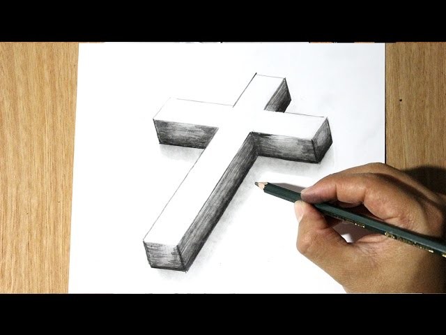Como Dibujar una Cruz -  How to Draw a cross - Como Dibujar a Jesus