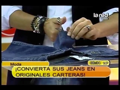 Fred Redondo nos enseña en 3 pasos a transformar un jeans en una cartera  (Parte 1)