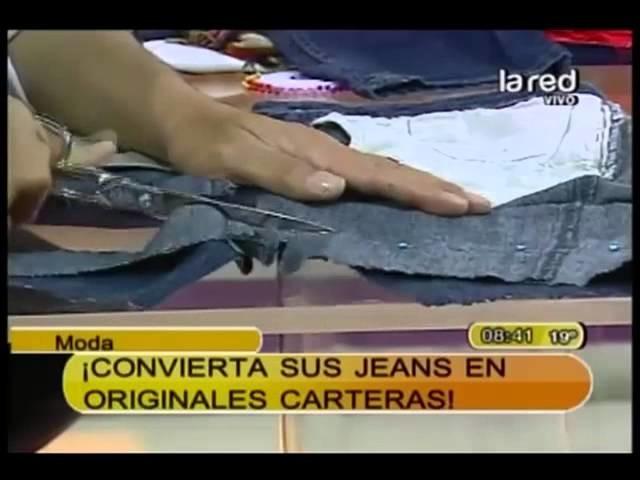 Fred Redondo nos enseña en 3 pasos a transformar un jeans en una cartera (Parte 2)