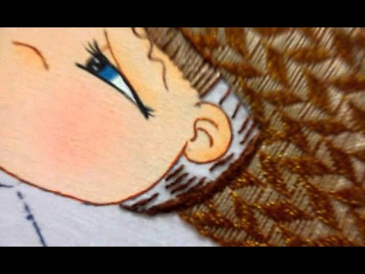 Puntada basica # 3 punto atras niño elote, champiñon