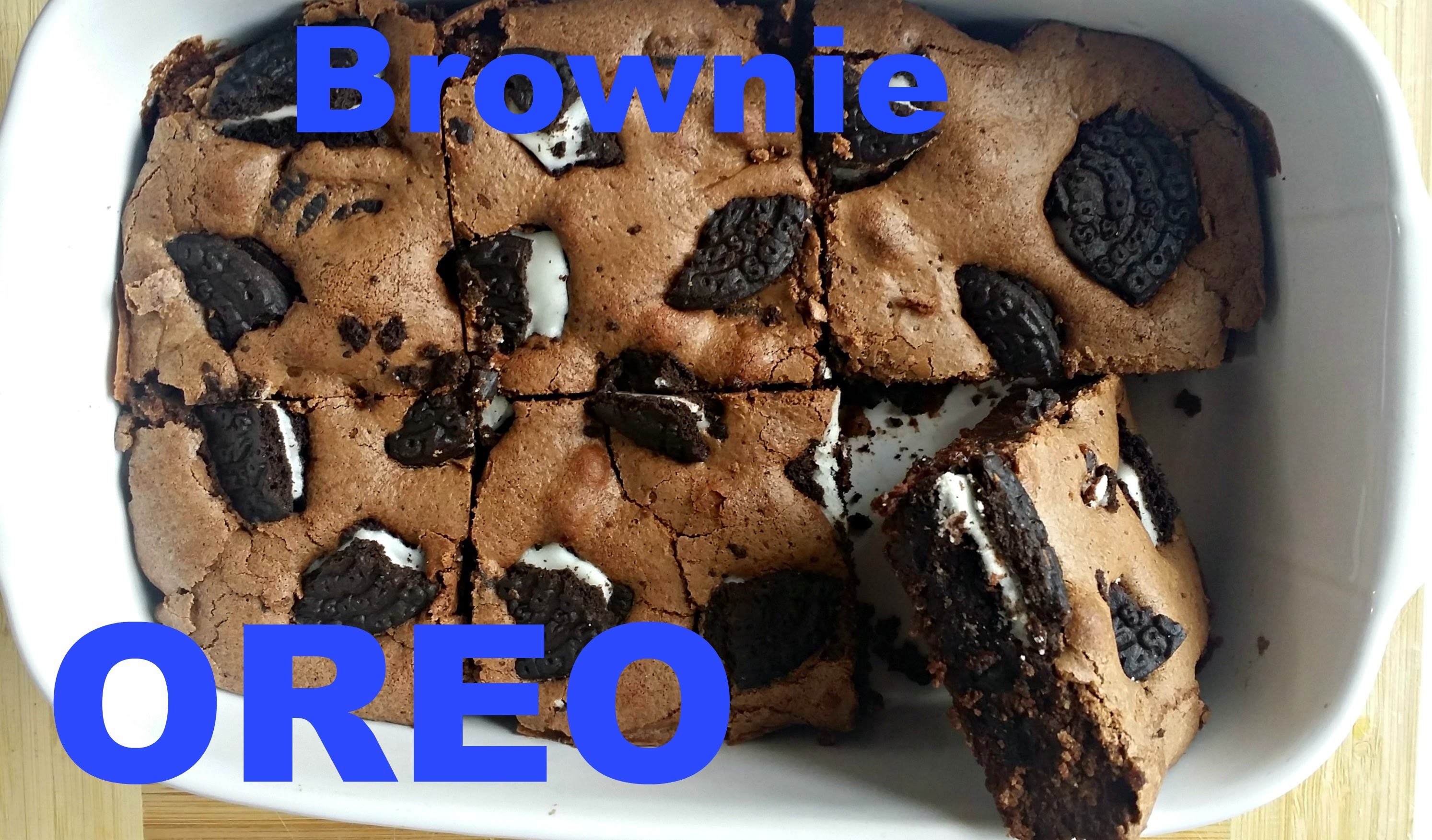 Receta:  Brownie de Oreo