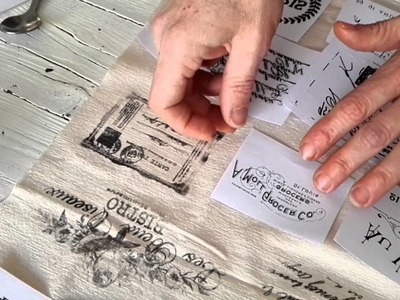 Transferencias sobre tela - Tapicería vintage