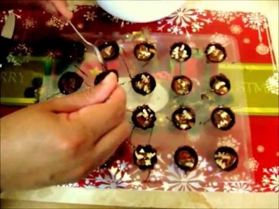 Clases de chocolatería bombones navideños rellenos