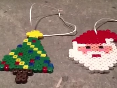 Decoraciones Árbol Navidad Hama Beads :)