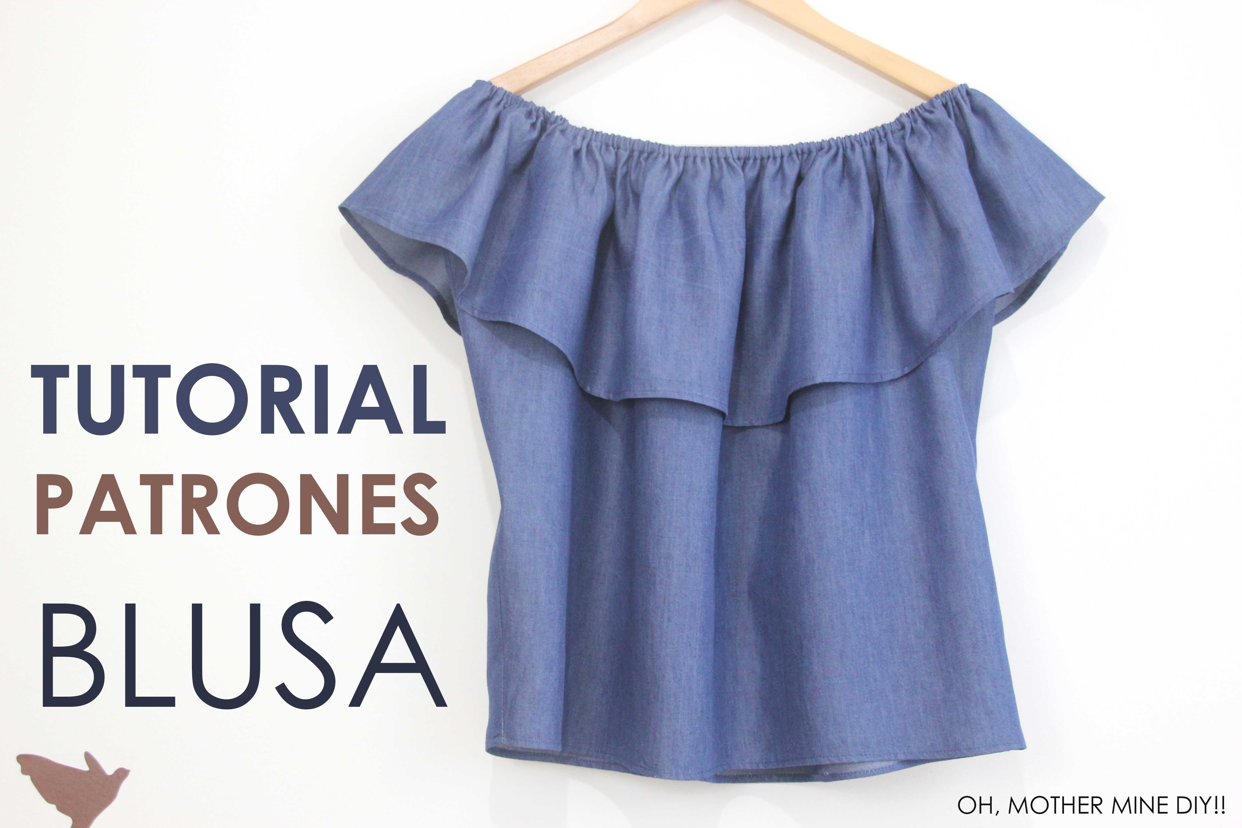 DIY Tutorial y patrones: Blusa para mujer