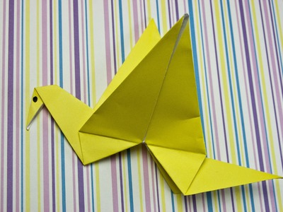 Pájaro Aleteador origami - Papiroflexia