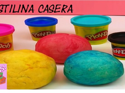 PLASTILINA CASERA TIPO PLAY-DOH - PLASTILINA HECHA EN CASA - PLAY DOH - EN ESPAÑOL