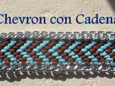 Pulsera de Hilo: Chevron con Cadena es.PandaHall.com