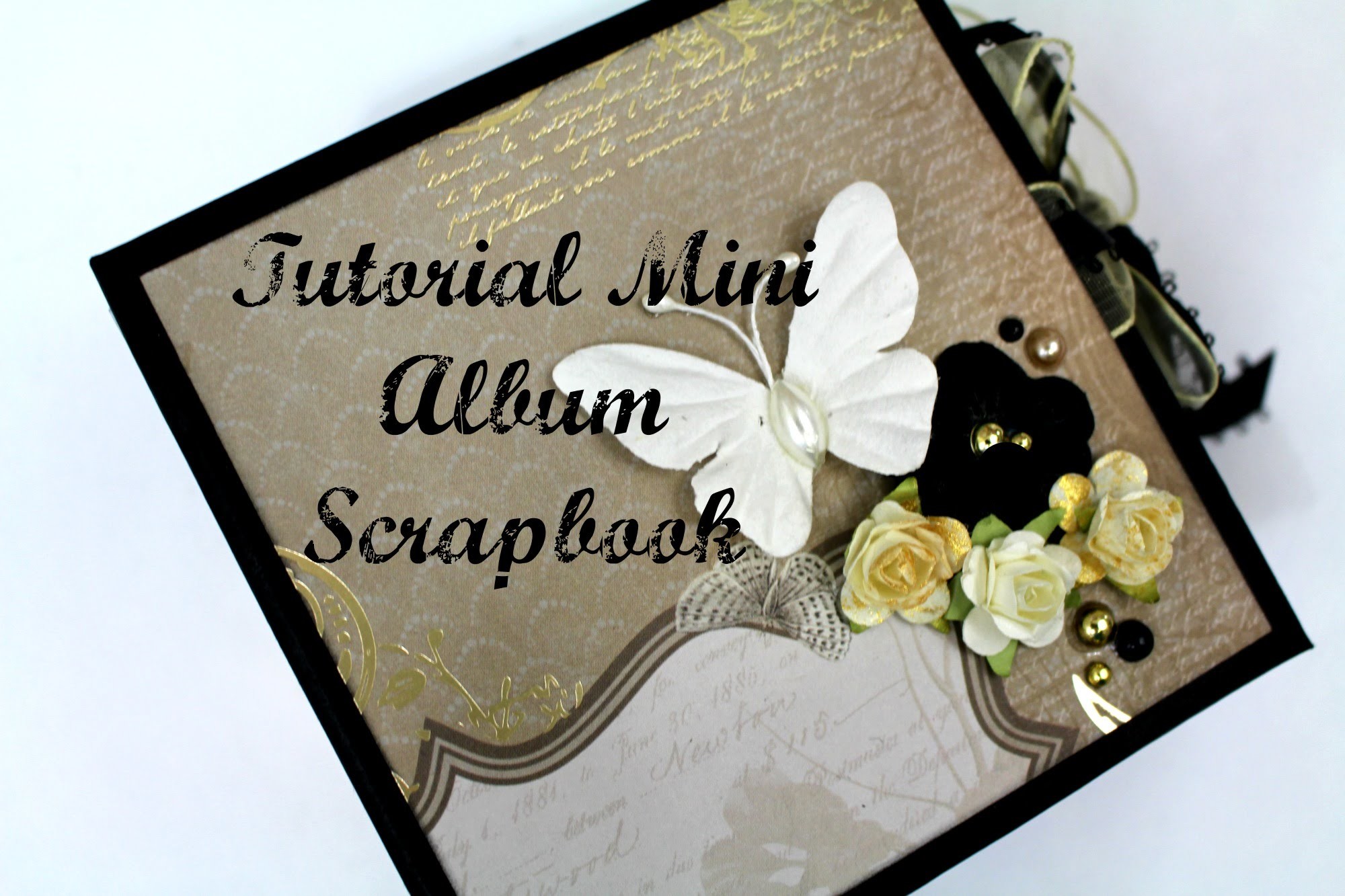 Tutorial Mini Album Scrapbook.  Encuadernación de espina * TUTORIAL SCRAPBOOK * Creaciones Izzy