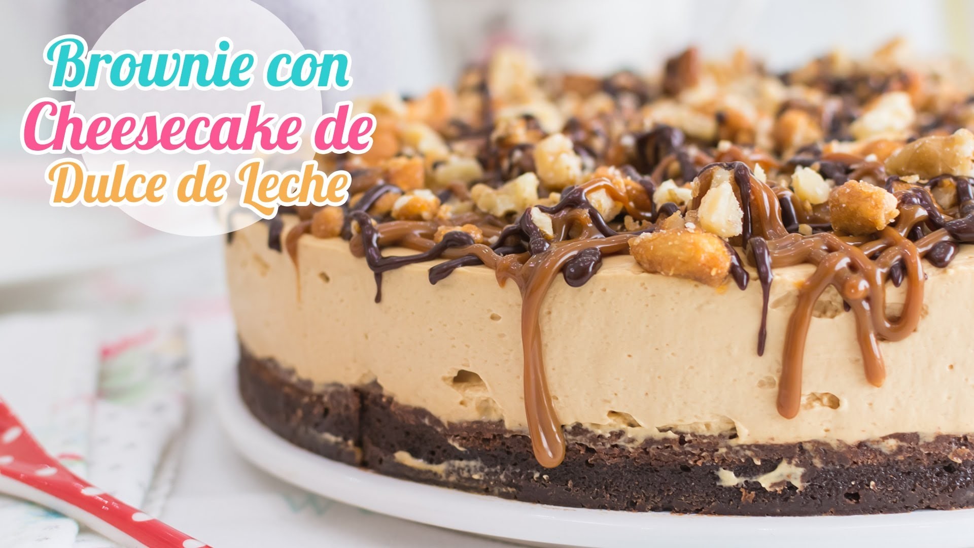 Brownie con Cheesecake de Dulce de Leche | Quiero Cupcakes!