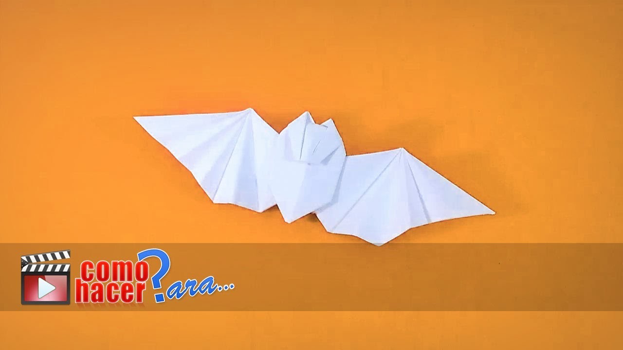 Cómo hacer un murcielago de papel