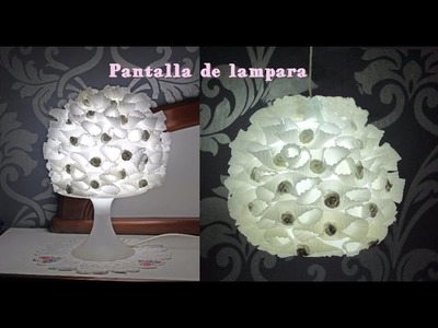 Como hacer una pantalla de papel para lampara