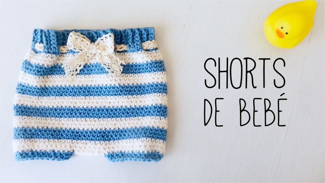 Cómo tejer CUBREPAÑAL. SHORTS de bebé a crochet - (ENGLISH SUBS) TUTORIAL PASO A PASO
