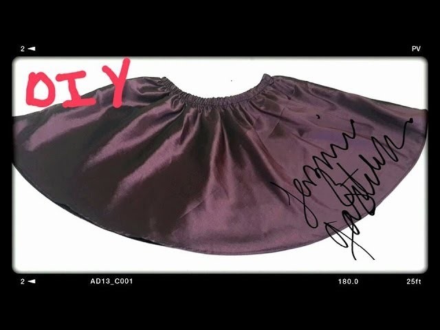 Confeccion Falda Semicircular Surcida DIY