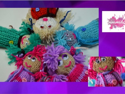 DIY. Como tejer muñecas de  lana. How to knit dolls wool.