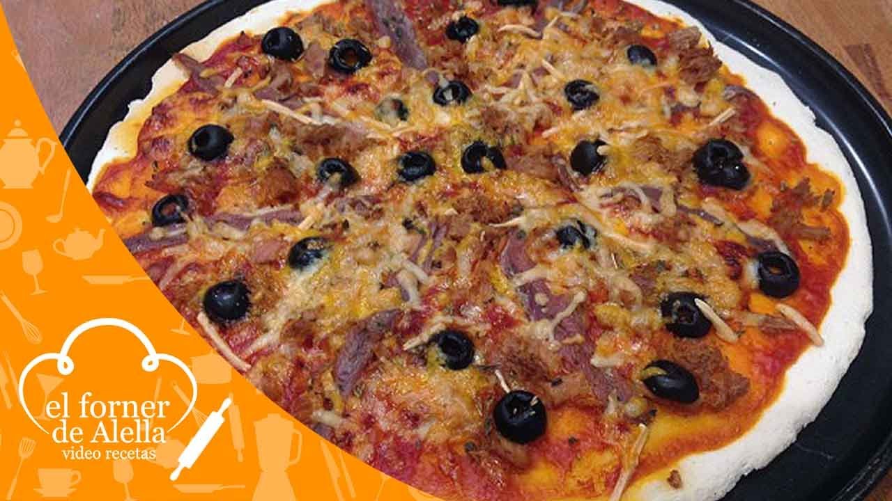 Pizza sin Gluten de Atún y Anchoas
